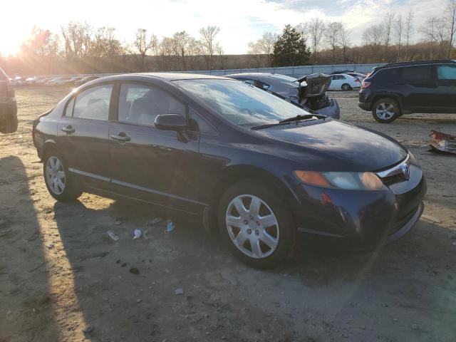 1HGFA16538L004992 - 2008 HONDA CIVIC LX BLUE photo 4