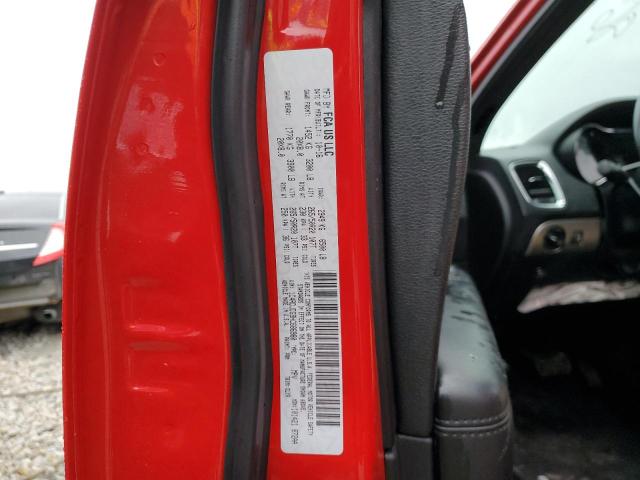 1C4RDJDG9HC686980 - 2017 DODGE DURANGO GT RED photo 13