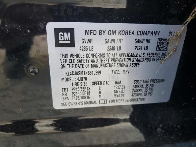 KL4CJASM1NB519399 - 2022 BUICK ENCORE PREFERRED 黑色 照片 13