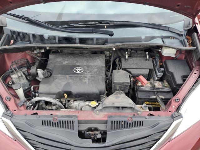 5TDKK3DC1ES493541 - 2014 TOYOTA SIENNA LE MAROON photo 12