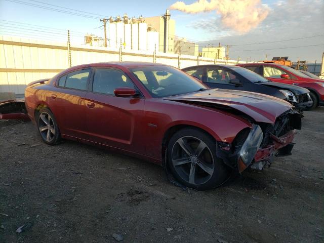 2C3CDXCT4EH296048 - 2014 DODGE CHARGER R/T BURGUNDY photo 4