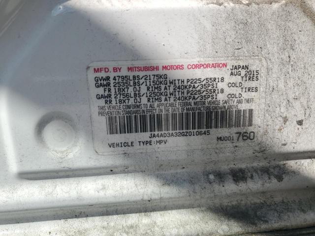 JA4AD3A32GZ010645 - 2016 MITSUBISHI OUTLANDER SE Ağ foto 13