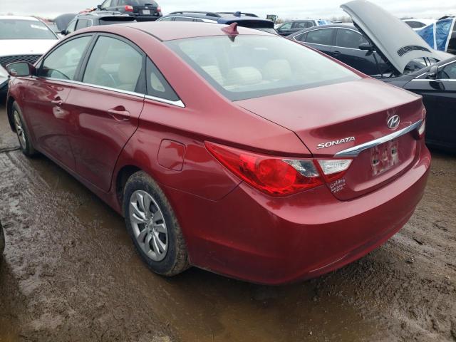 5NPEB4AC3BH245199 - 2011 HYUNDAI SONATA GLS RED photo 2