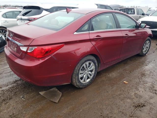 5NPEB4AC3BH245199 - 2011 HYUNDAI SONATA GLS RED photo 3