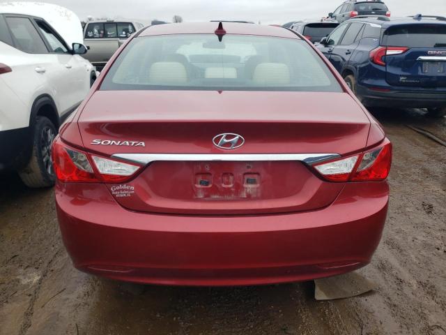 5NPEB4AC3BH245199 - 2011 HYUNDAI SONATA GLS RED photo 6