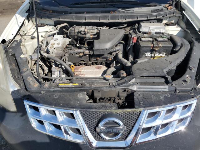 JN8AS5MVXDW102673 - 2013 NISSAN ROGUE S WHITE photo 12