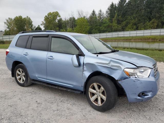 JTEES41A282021961 - 2008 TOYOTA HIGHLANDER BLUE photo 4