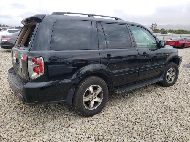 2HKYF18617H517272 - 2007 HONDA PILOT EXL BLACK photo 3