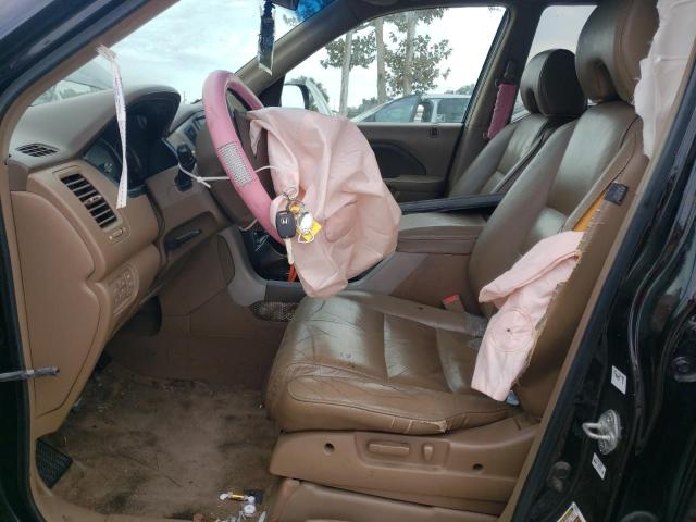 2HKYF18617H517272 - 2007 HONDA PILOT EXL BLACK photo 7