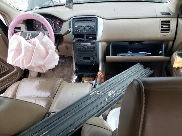 2HKYF18617H517272 - 2007 HONDA PILOT EXL BLACK photo 8