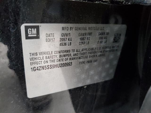 1G4ZN5SS9HU200993 - 2017 BUICK LACROSSE PREFERRED BLACK photo 13