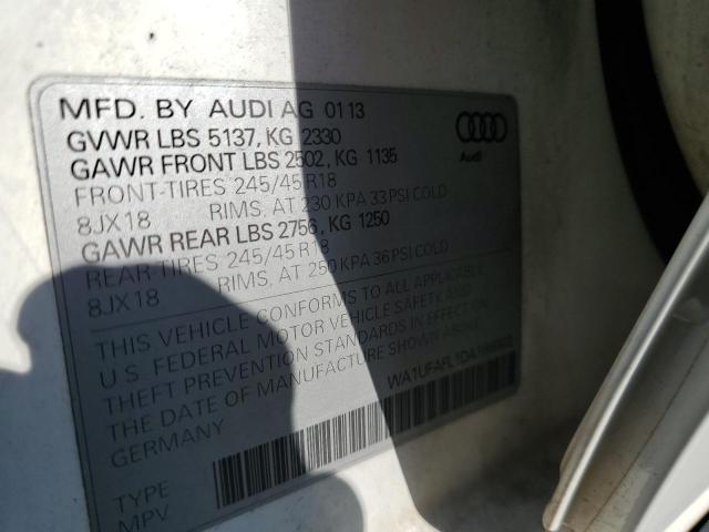 WA1UFAFL1DA186603 - 2013 AUDI A4 ALLROAD PREMIUM PLUS WHITE photo 12