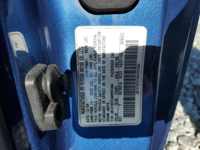 JN1CV6FE3AM350384 - 2010 INFINITI G37 BASE BLUE photo 12
