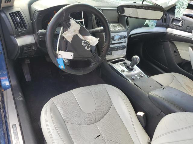 JN1CV6FE3AM350384 - 2010 INFINITI G37 BASE BLUE photo 8