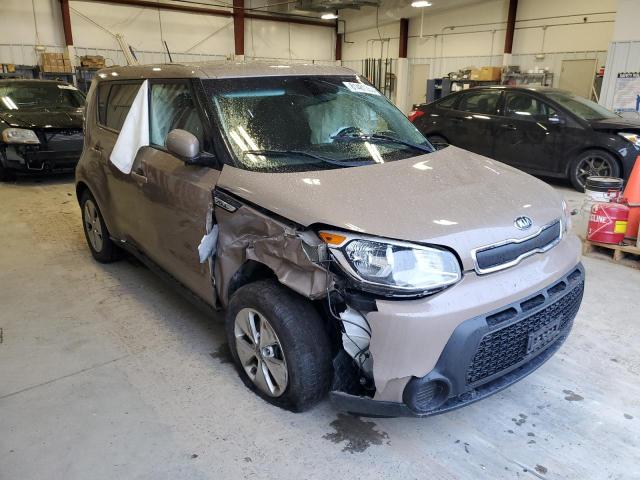 KNDJN2A21F7175682 - 2015 KIA SOUL BROWN photo 4