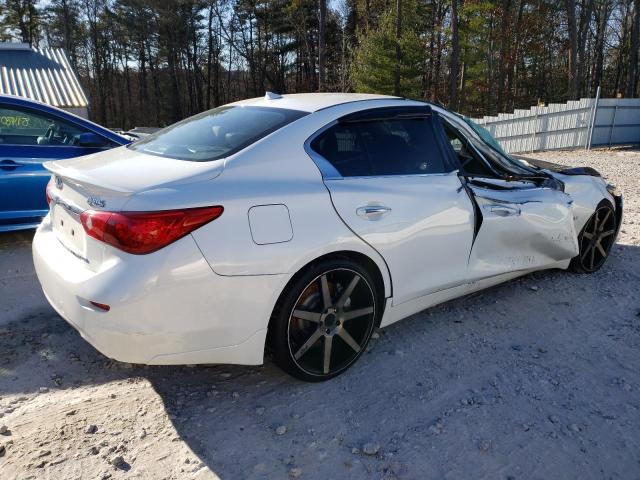 JN1BV7AR8EM684282 - 2014 INFINITI Q50 BASE WHITE photo 3