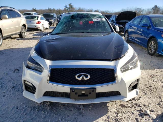 JN1BV7AR8EM684282 - 2014 INFINITI Q50 BASE WHITE photo 5