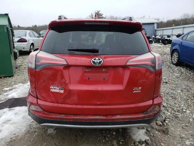 JTMRFREV6HJ158816 - 2017 TOYOTA RAV4 XLE RED photo 6