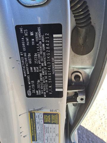 5XXGT4L31KG284212 - 2019 KIA OPTIMA LX Gümüş fotoğraf 12