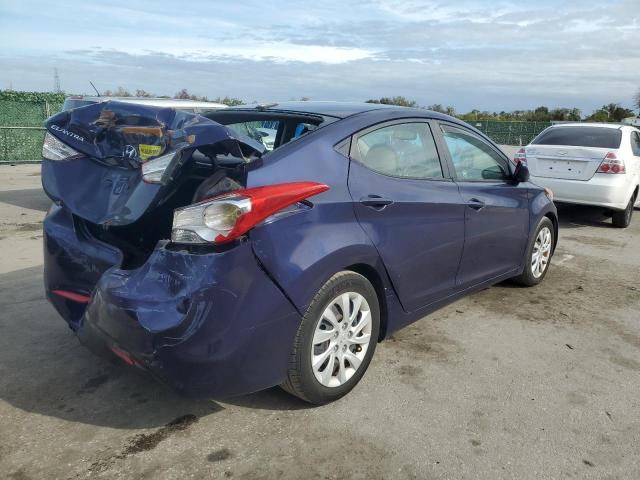 5NPDH4AEXDH186649 - 2013 HYUNDAI ELANTRA GLS BLUE photo 3