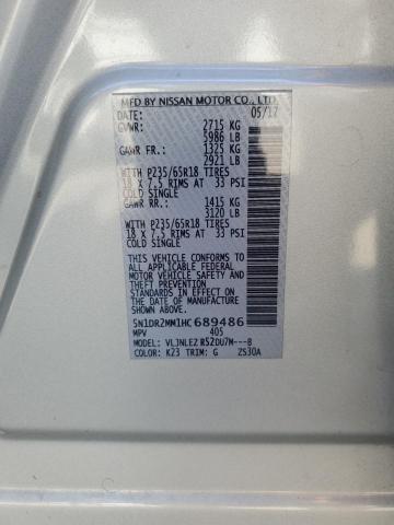 5N1DR2MM1HC689486 - 2017 NISSAN PATHFINDER S SILVER photo 14