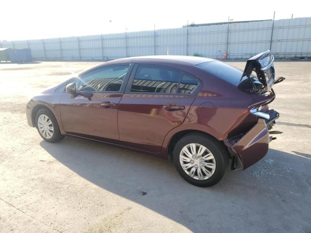 19XFB2F55EE215617 - 2014 HONDA CIVIC LX 栗色 照片 2