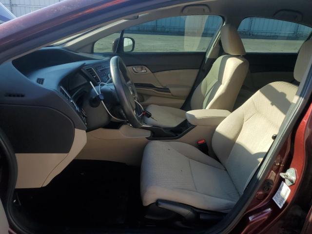 19XFB2F55EE215617 - 2014 HONDA CIVIC LX 栗色 照片 7