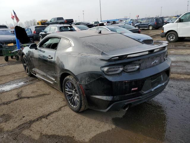 1G1FH1R72K0110388 - 2019 CHEVROLET CAMARO SS BLACK photo 2