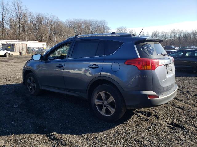 2T3RFREVXEW164227 - 2014 TOYOTA RAV4 XLE BLUE photo 2