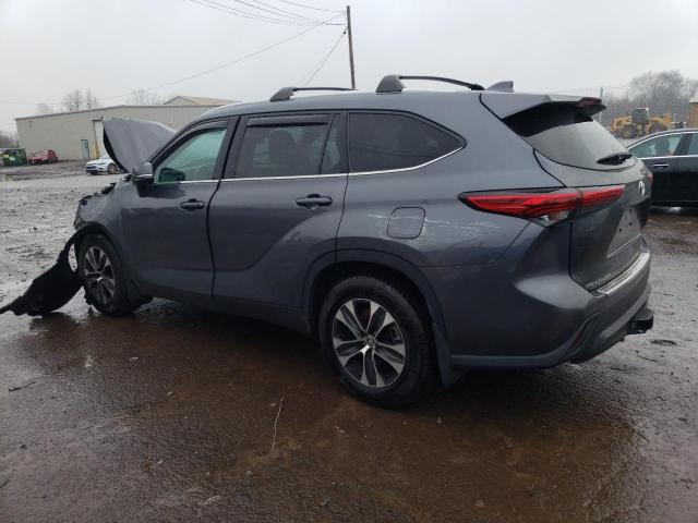 5TDHZRBH9LS014996 - 2020 TOYOTA HIGHLANDER XLE CHARCOAL photo 2