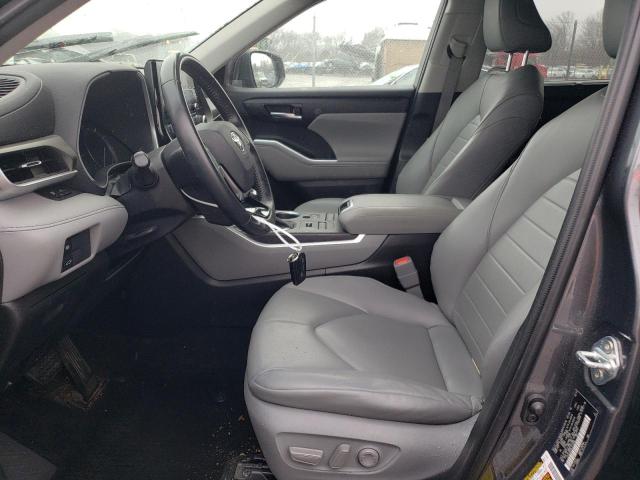 5TDHZRBH9LS014996 - 2020 TOYOTA HIGHLANDER XLE CHARCOAL photo 7