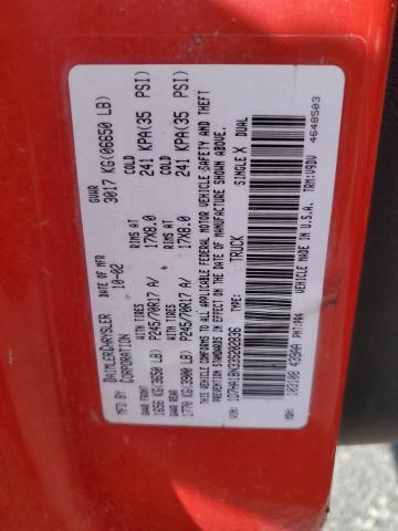 1D7HA18N33S202836 - 2003 DODGE RAM 1500 ST წითელი ფოტო 12