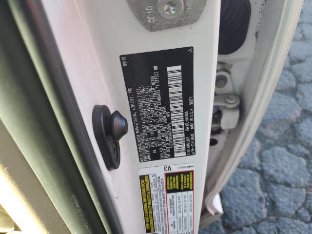 4T3ZK3BB4AU033016 - 2010 TOYOTA VENZA WHITE photo 12