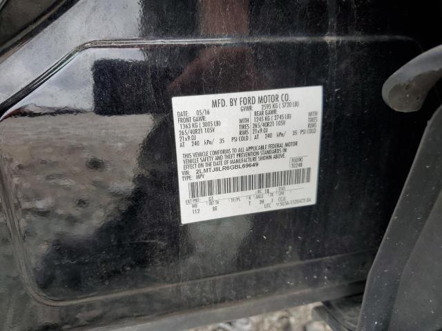 2LMTJ8LR6GBL69649 - 2016 LINCOLN MKX RESERVE Noir photo 13