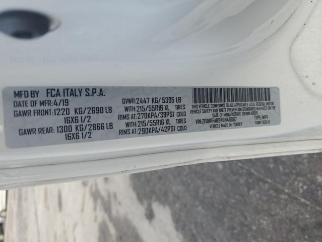 ZFBHRFAB9K6N48867 - 2019 RAM PROMASTER Biały zdjęcie 14