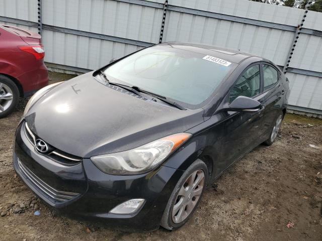 KMHDH4AEXDU616987 - 2013 HYUNDAI ELANTRA GLS BLACK photo 1