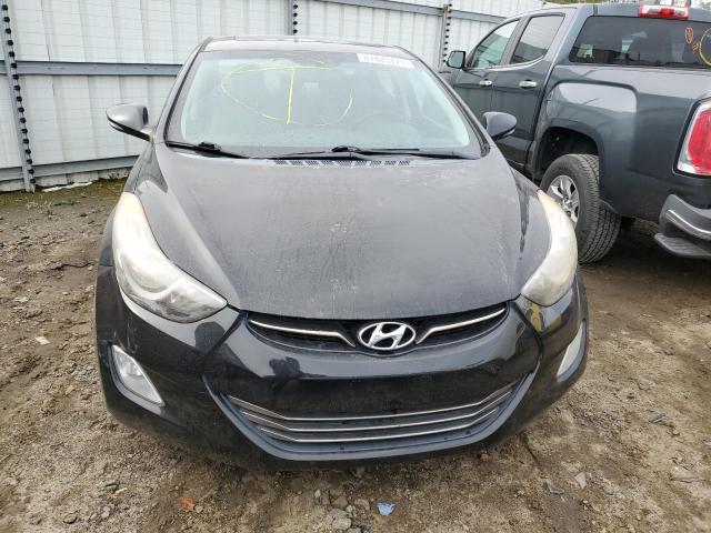 KMHDH4AEXDU616987 - 2013 HYUNDAI ELANTRA GLS BLACK photo 5