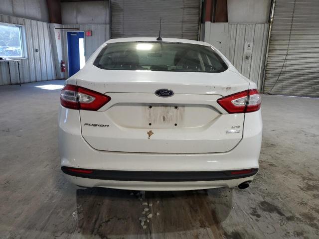 3FA6P0HD3ER210053 - 2014 FORD FUSION SE WHITE photo 6