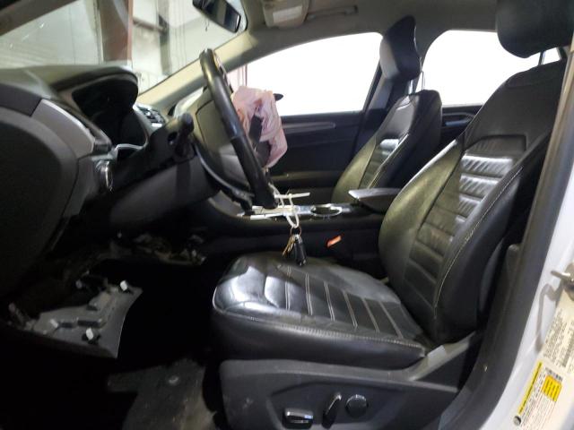 3FA6P0HD3ER210053 - 2014 FORD FUSION SE WHITE photo 7