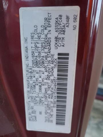 5TBBT44153S404657 - 2003 TOYOTA TUNDRA ACCESS CAB SR5 BURGUNDY photo 12