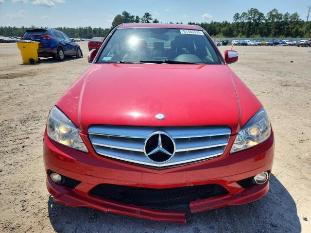 WDDGF81X89F241215 - 2009 MERCEDES-BENZ C 300 4MATIC RED photo 5
