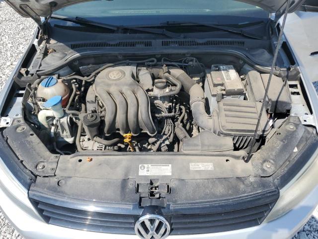 3VW2K7AJ0CM468389 - 2012 VOLKSWAGEN JETTA BASE Silber Foto 11