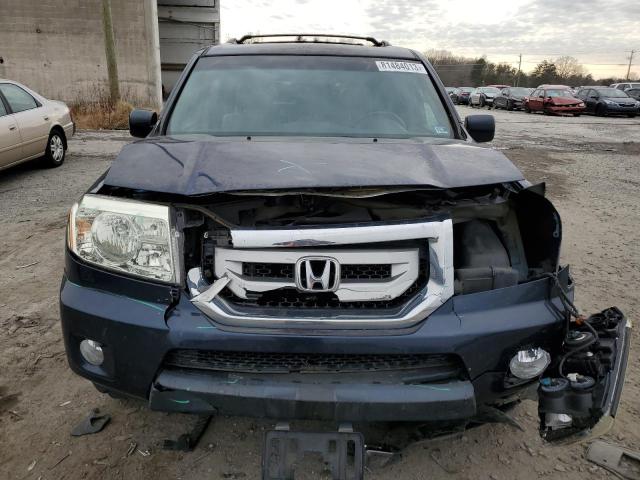 5FNYF4H52BB072461 - 2011 HONDA PILOT EXL BLUE photo 5