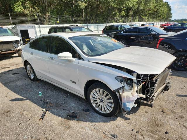 3FA6P0SUXDR301375 - 2013 FORD FUSION TITANIUM PHEV Білий фото 4