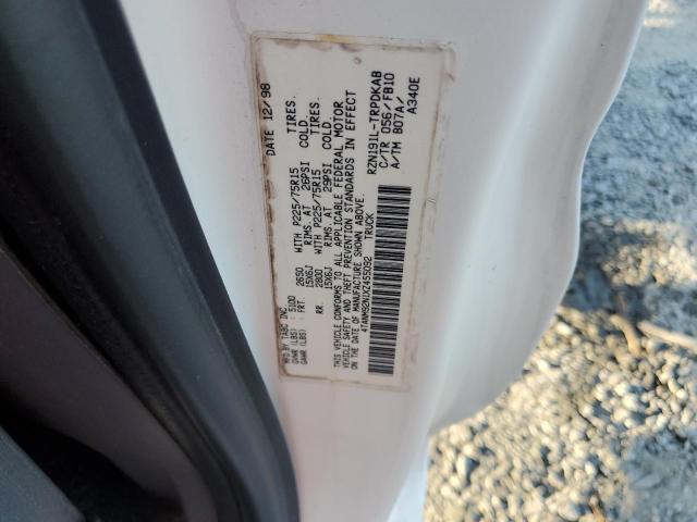 4TANM92N1XZ455092 - 1999 TOYOTA TACOMA PRERUNNER Ақ фото 12