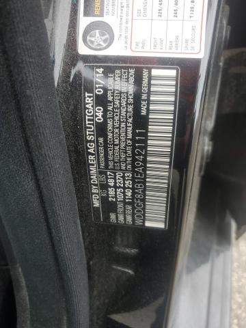 WDDGF8AB1EA942111 - 2014 MERCEDES-BENZ C 300 4MATIC BLACK photo 12