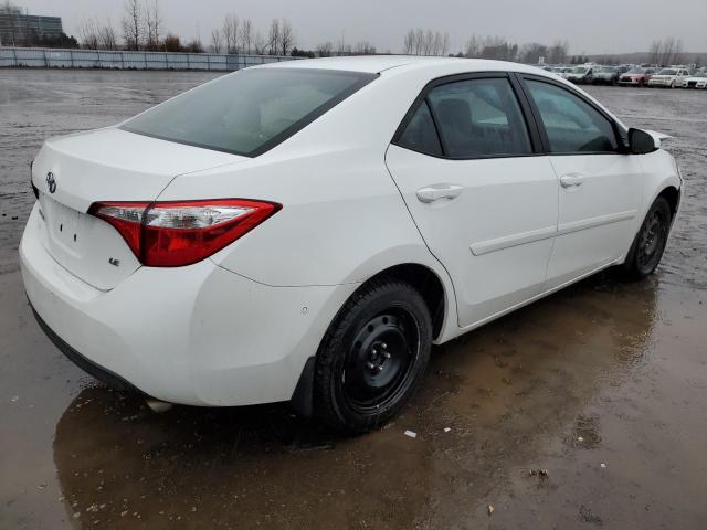 2T1BURHEXFC473176 - 2015 TOYOTA COROLLA L WHITE photo 3