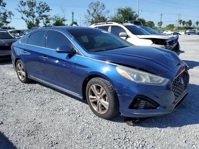 5NPE34AF9JH650294 - 2018 HYUNDAI SONATA SPORT 蓝色 照片 4