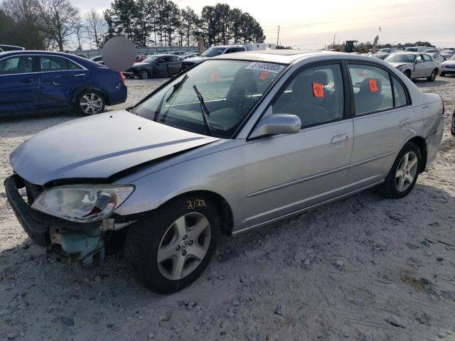 2HGES267X4H625766 - 2004 HONDA CIVIC EX SILVER photo 1