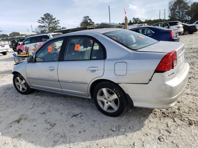 2HGES267X4H625766 - 2004 HONDA CIVIC EX SILVER photo 2